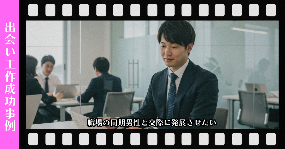 出会い工作：職場の同期男性と交際に発展させたいページのアイキャッチ画像