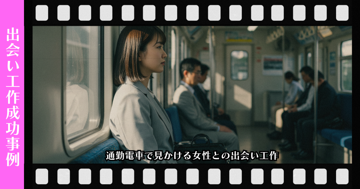 出会い工作：通勤電車で見かける女性との出会い工作ページのアイキャッチ画像