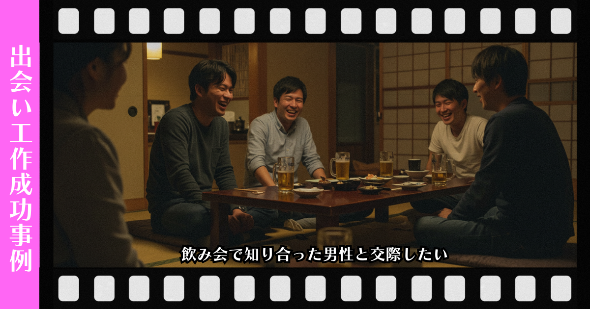 出会い工作：飲み会で知り合った男性と交際したいページのアイキャッチ画像