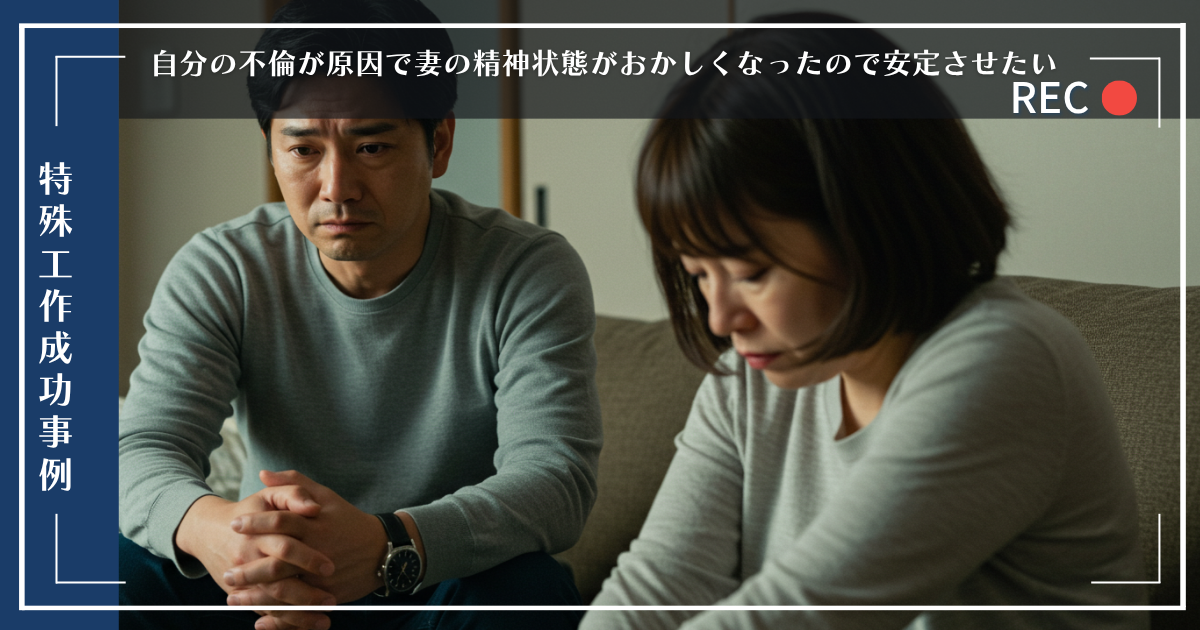 自分の不倫が原因で妻の精神状態がおかしくなったので安定させたいページのアイキャッチ画像