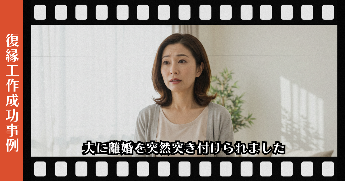 夫に離婚を突然突き付けられましたページのアイキャッチ画像