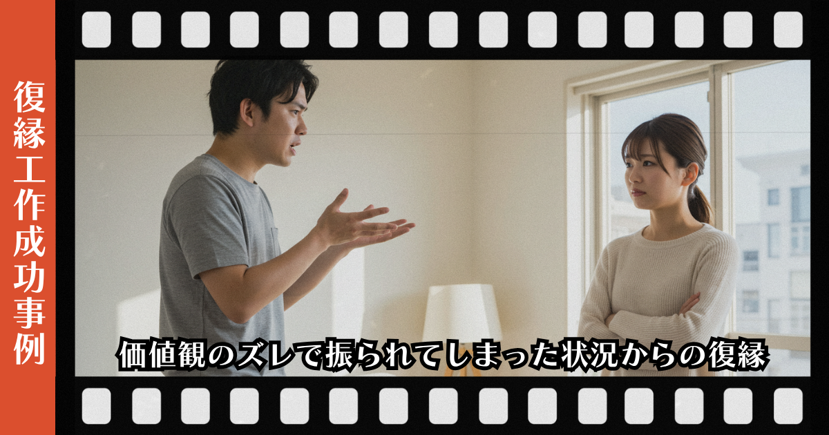 価値観のズレで振られてしまった状況からの復縁ページのアイキャッチ画像