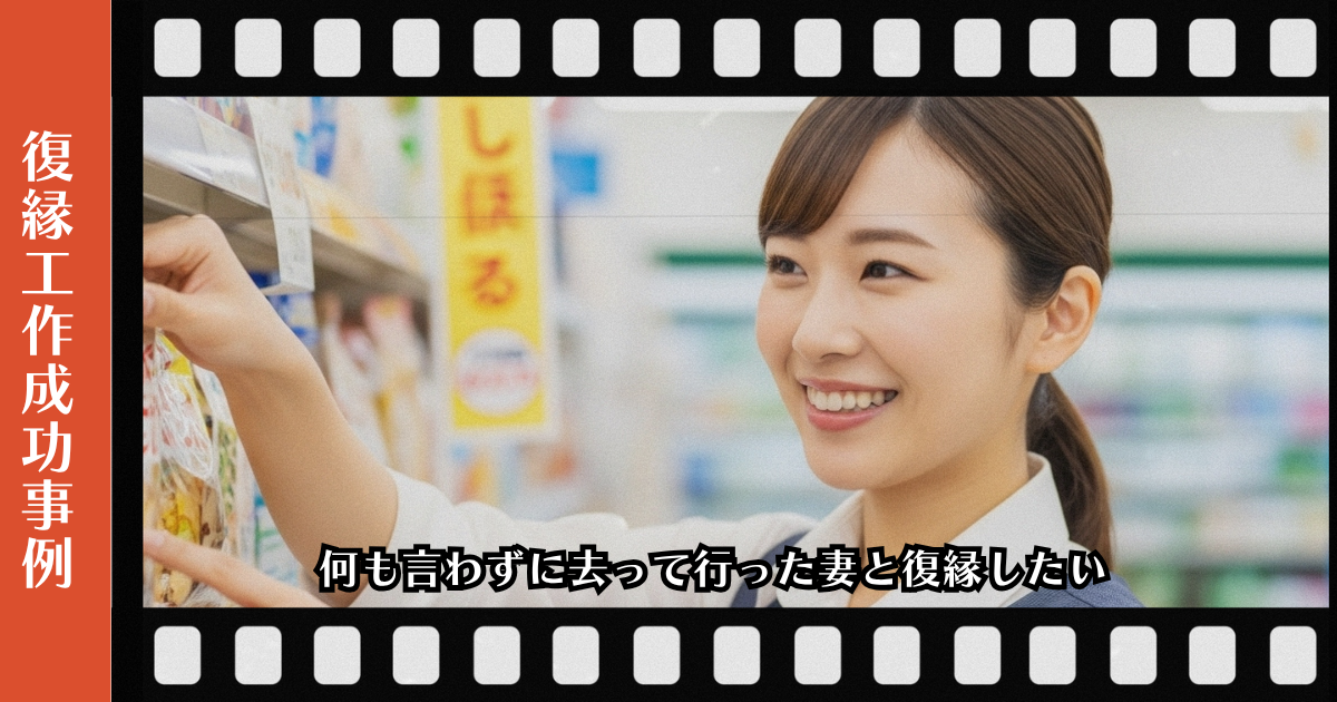 復縁屋工作：何も言わずに去って行った妻と復縁したいページのアイキャッチ画像